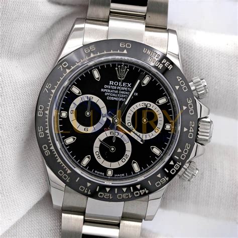 rolex daytona black face or white|Rolex Cosmograph Daytona watch: Oystersteel .